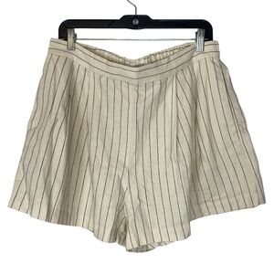 Hudson North Linen Blend Striped Dressy Short Size XL